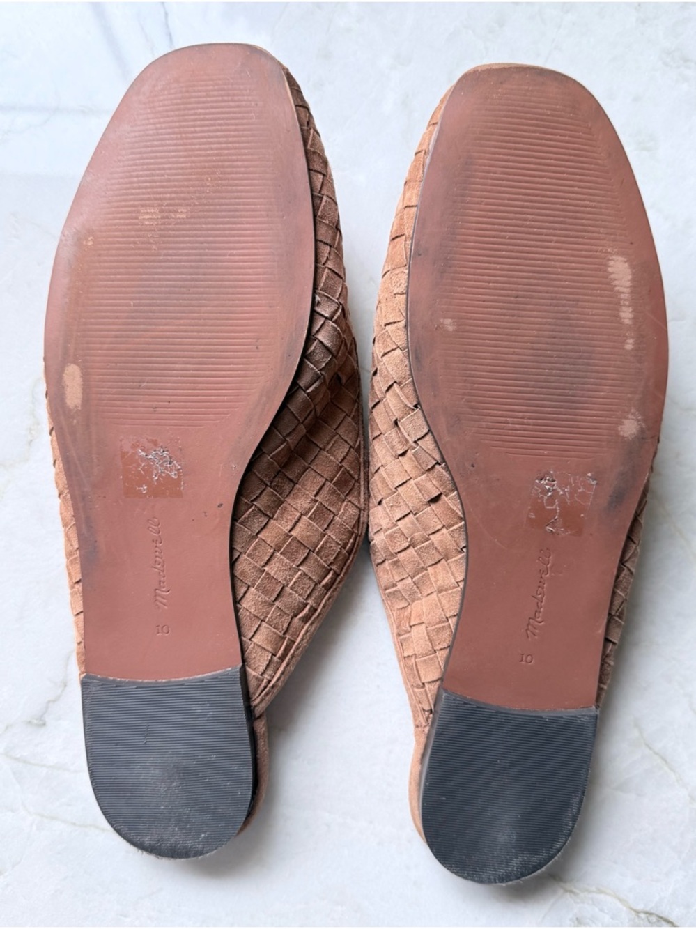 Madewell The Greta Ballet Flat Mule in Woven Suede - size 10 - Picture 7 of 8